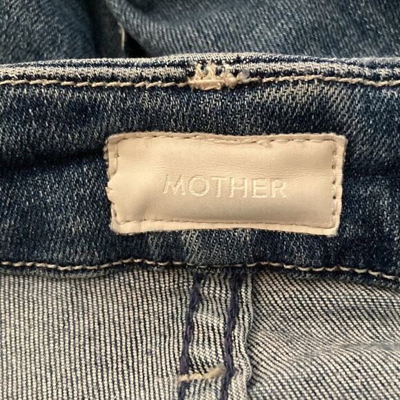 MOTHER The Looker in Groovin Distressed Jeans Size 26x 30 - Picture 8 of 14